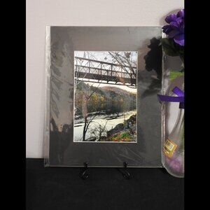 2/$13 Matted Photography Bridge Architecture in Autumn Mountains, 8x10